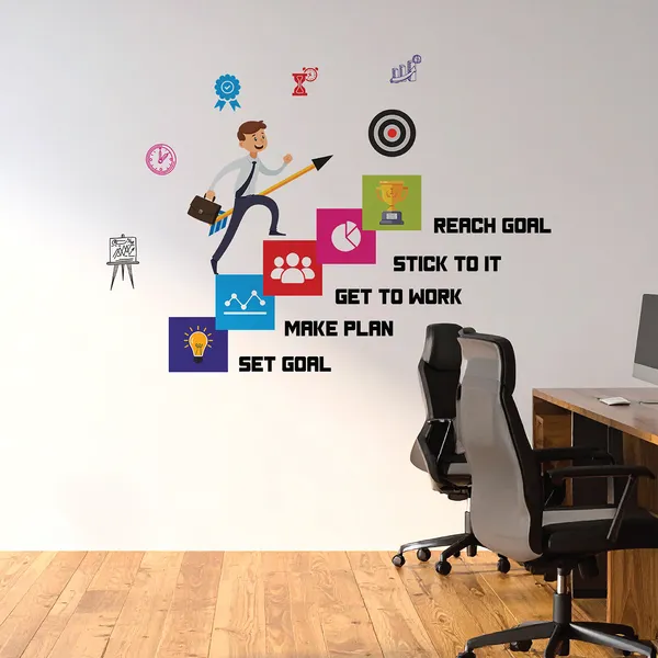 Career_Growth_Plan_Reach_Goal_Office_Inspirational_Motivation_Wall_Sticker