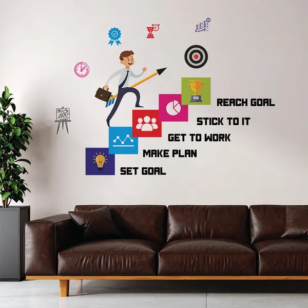 Career_Growth_Plan_Reach_Goal_Office_Inspirational_Motivation_Wall_Sticker