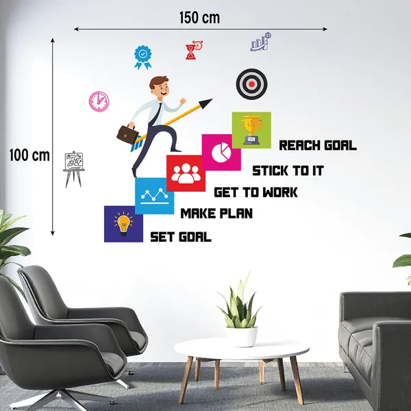 Career_Growth_Plan_Reach_Goal_Office_Inspirational_Motivation_Wall_Sticker