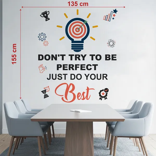 Motivational_Office_Wall_Sticker_�_Don't_Try_to_Be_Perfect,_Just_Do_Your_Best_|_Inspirational_Quote_Wall_D�cor