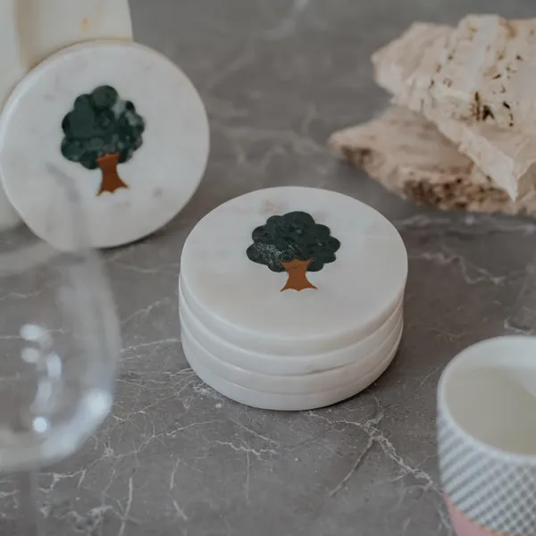 Pack_Of_4_White_Ancient_Tree_Silhouette_Coaster_For_Kitchen