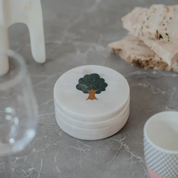 Pack_Of_4_White_Ancient_Tree_Silhouette_Coaster_For_Kitchen