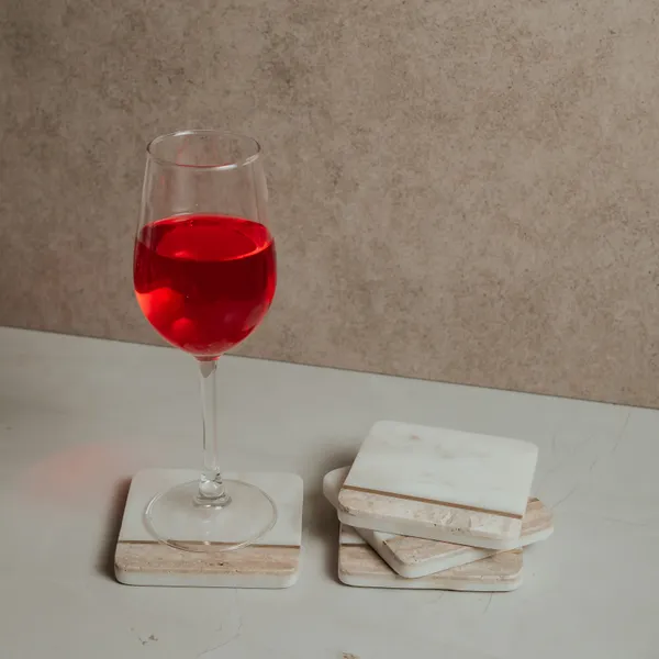 Pack_Of_4_White_Travertine_Brass_Accent_Coaster_For_Kitchen