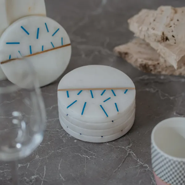 Pack_Of_4_White_Turquoise_Gemstone_Brass_Coaster_For_Kitchen