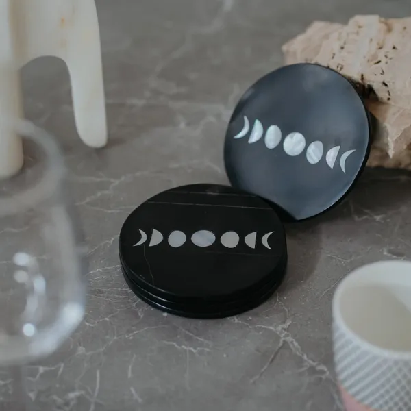 Pack_Of_4_Black_Lunar_Phases_Marble_Inlay_Coaster_For_Kitchen