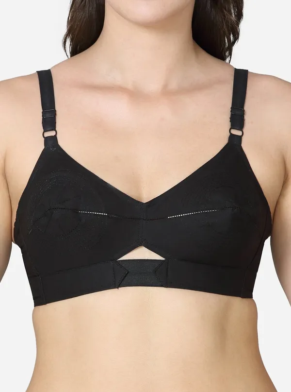 Winsome_Women_Full_Coverage_Non_Padded_Bra_(Black)