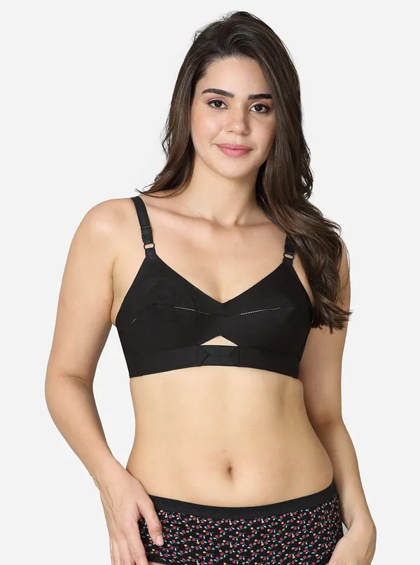 Winsome_Women_Full_Coverage_Non_Padded_Bra_(Black)