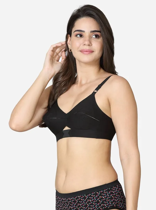 Winsome_Women_Full_Coverage_Non_Padded_Bra_(Black)