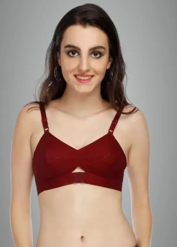 Winsome_Women_Full_Coverage_Non_Padded_Bra_(Maroon)