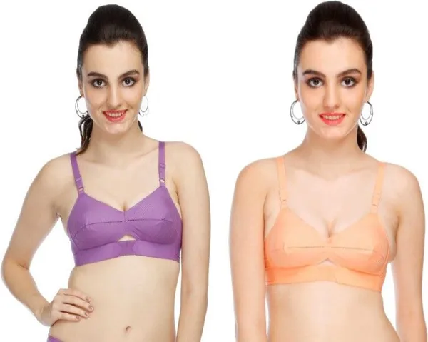 Beige_And_Purple_Cotton_Regular_Bra_For_Women_(Pack_of_2_)