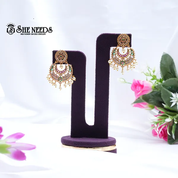 Green_Brass_Premium_&_elegant_Gold_Plated__Ear_Rings_For_Women