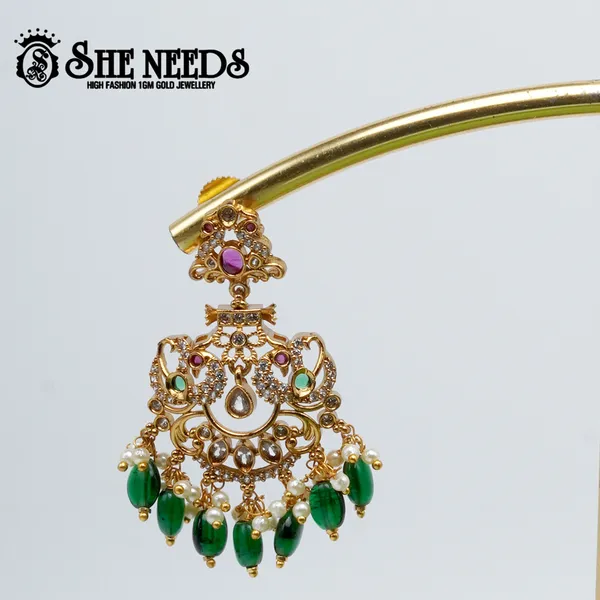 Green_Matte_Chandbali_Earrings_For_Women