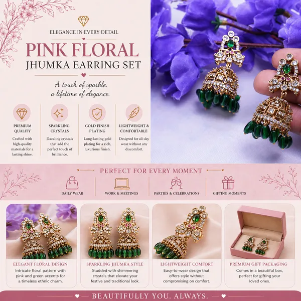 Green_Brass_Premium_&_elegant_Gold_Plated_Jumkas_For_Women