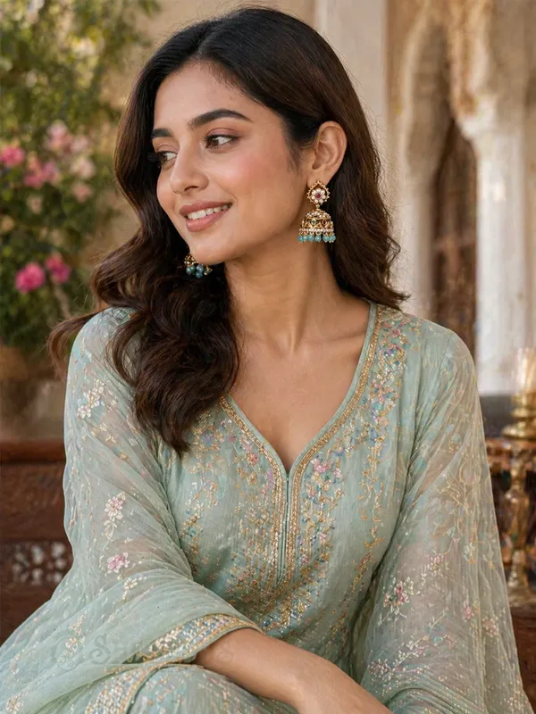 Light_Green_Brass_Premium_&_elegant_Gold_Plated__Jumkas_For_Women