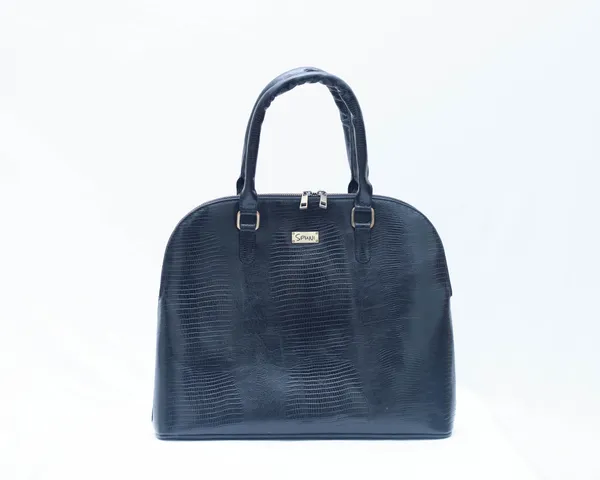 Manhattan_Noctis_Black_Leather_Premium__&_Elegant_Office_Handbag_For_Women_with_Laptop_&_Tab_Padding