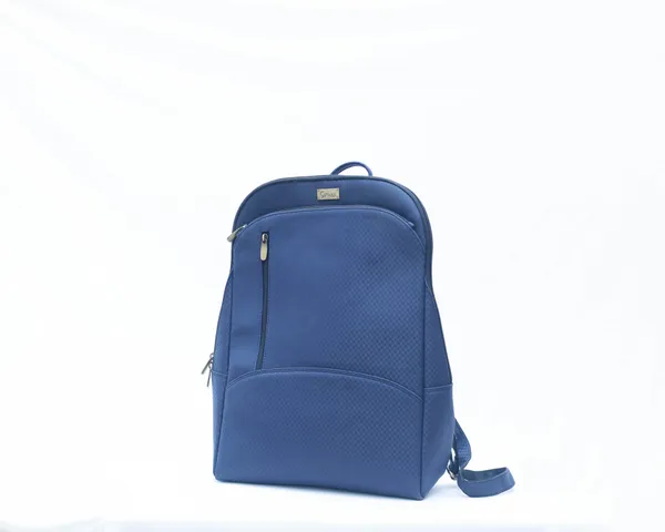 Spuni_Veya_Blue_Diamond_Textured_Leather_Laptop_Backpack_for_Men_&_Women_|_15.6_inch_Padded