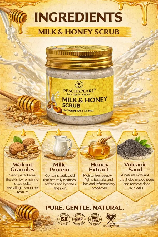 Aloevera_Gel_With_Neem_Tulsi_|_Paraben-Free,_Non-Toxic_&_Milk_&_Honey_Scrub_|_Gentle_Exfoliating_Face_&_Body_Scrub_with_Walnut_Granules_(Pack_of_2)