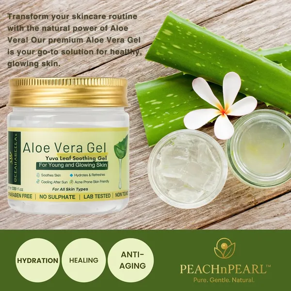 Pack_of_1_Aloe_Vera_Gel,_Yuva_Leaf_Soothing_Gel_for_Young_and_Glowing_Skin,_Paraben_Free,_No_Sulphate,_100ml,_All_Skin_Types,_Hydrates_&_Refreshes,_Acne_Prone_Skin_Friendly