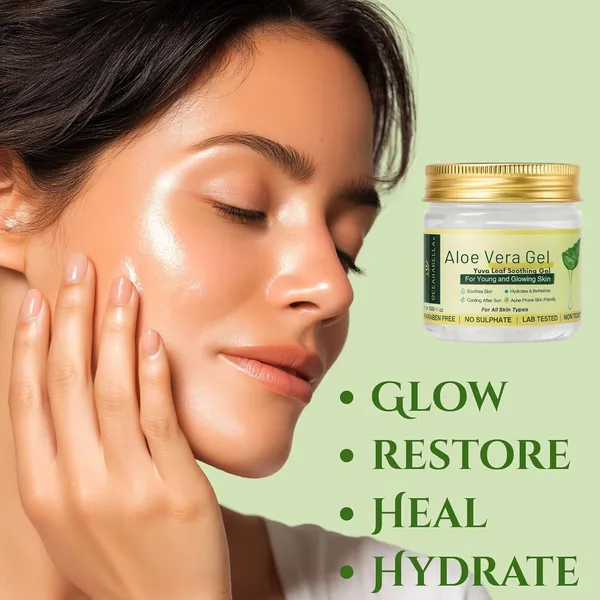 Pack_of_1_Aloe_Vera_Gel,_Yuva_Leaf_Soothing_Gel_for_Young_and_Glowing_Skin,_Paraben_Free,_No_Sulphate,_100ml,_All_Skin_Types,_Hydrates_&_Refreshes,_Acne_Prone_Skin_Friendly