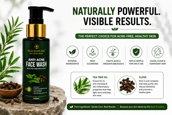 PEACHnPEARL_Anti_Acne_Face_Wash_for_Women_with_Tea_Tree_&_Clove_|_Face_Cleanser_for_Acne-Prone_&_Oily_Skin_|_100_ml