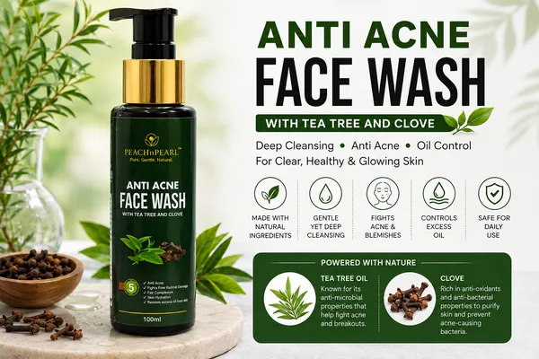 PEACHnPEARL_Anti_Acne_Face_Wash_for_Women_with_Tea_Tree_&_Clove_|_Face_Cleanser_for_Acne-Prone_&_Oily_Skin_|_100_ml