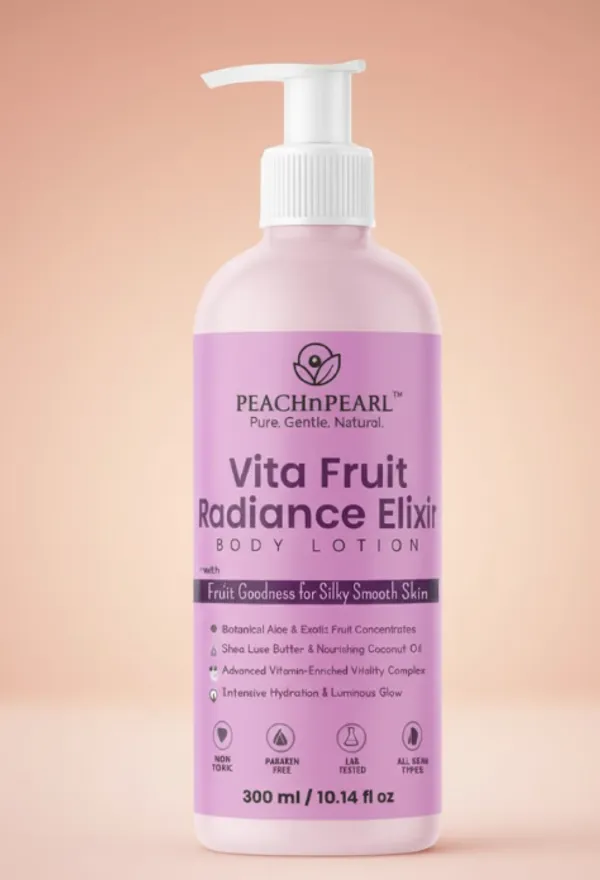 VitaFruit_Radiance_Elixir_Body_Lotion,_300ml,_Paraben_Free,_with_Botanical_Aloe,_Exotic_Fruit_Concentrates,_Shea_Butter_&_Coconut_Oil,_Vitamin-Enriched,_for_All_Skin_Types
