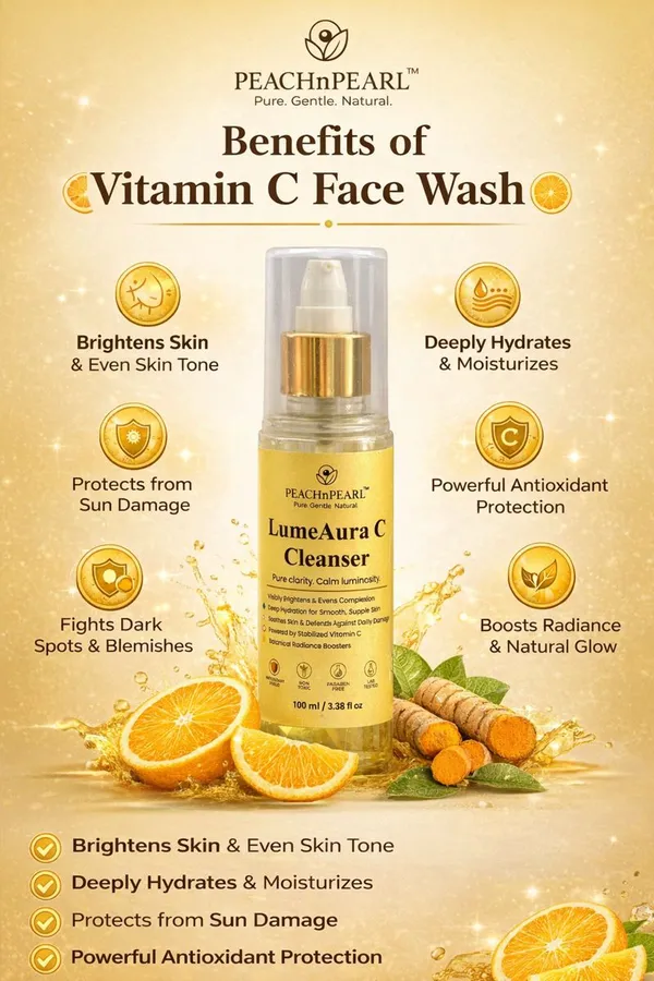 LumeAura_C_Facial_Cleanser,_Vitamin_C_Enriched,_Natural_Brightening_Face_Wash_with_Aloe_Vera,_Turmeric,_Lemon_Extract,_100ml