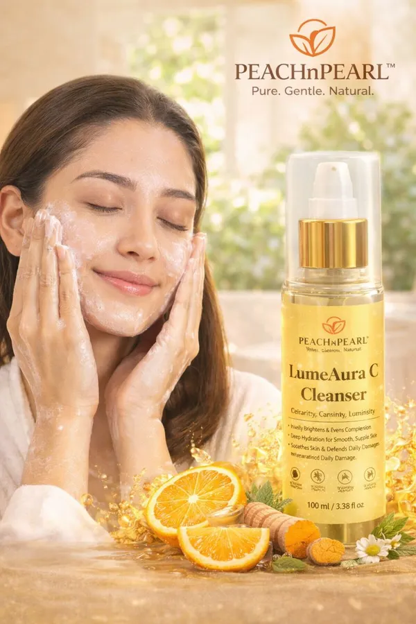 LumeAura_C_Facial_Cleanser,_Vitamin_C_Enriched,_Natural_Brightening_Face_Wash_with_Aloe_Vera,_Turmeric,_Lemon_Extract,_100ml