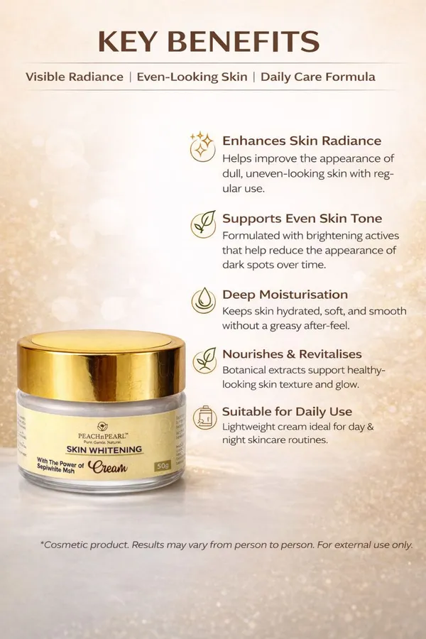 PEACHnPEARL™_Skin_Whitening_Cream_with_Sepiwhite™_MSH_–_Brightening_&_Even_Skin_Tone_Moisturiser_(50g_EACH)