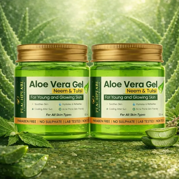 Pack_Of_2_Aloevera_Gel_With_Neem_&_Tulsi_|_Paraben-Free,_Non-Toxic,|_Hydrating_&_Soothing_Gel_for_Acne_Scars,_Blemishes,_Anti-Aging_&_Skin_Redness|Face,_Hair_&_Body_|100ml