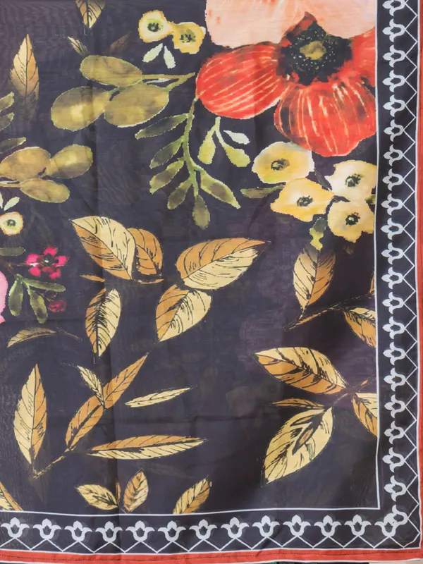 Black_Muslin_Printed_Kurta_Set_For_Women