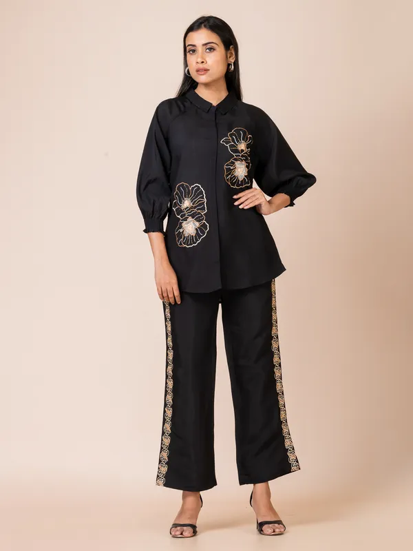 Black_Silk_Embroidered_Co-Ord_Set_For_Women