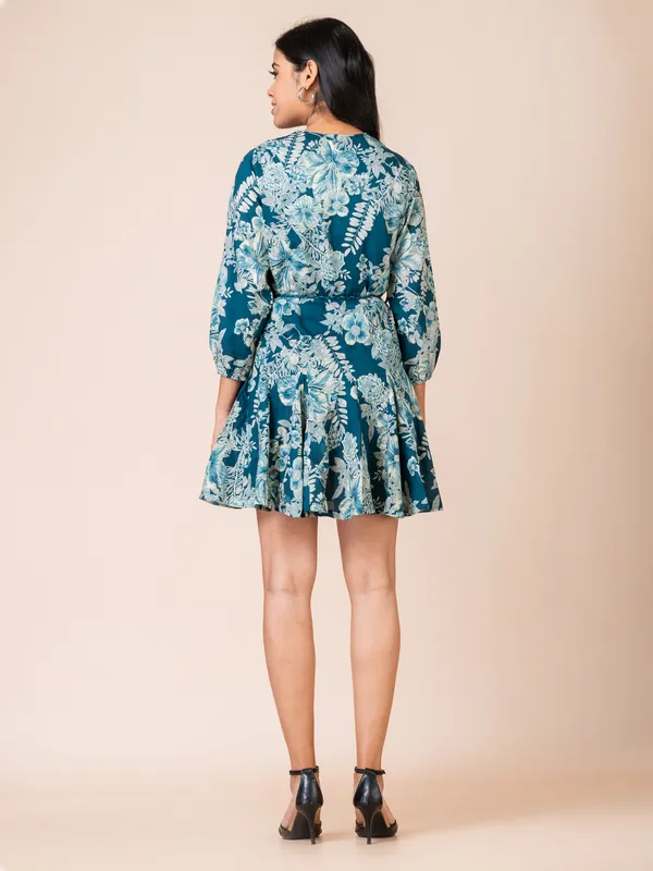 Blue_Cotton_Printed_Dress_For_Women