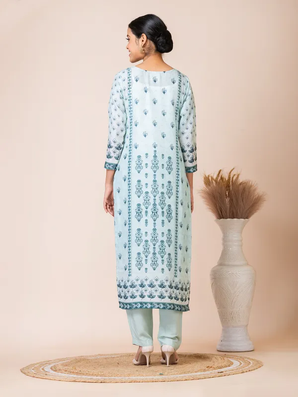 Blue_Muslin_Printed_Kurta_Set_For_Women