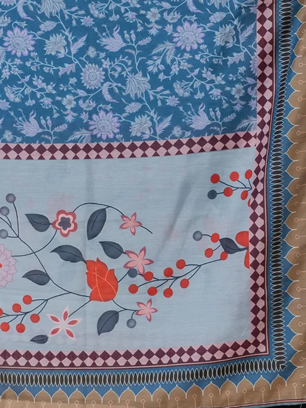 Blue_Muslin_Printed_Kurta_Set_For_Women