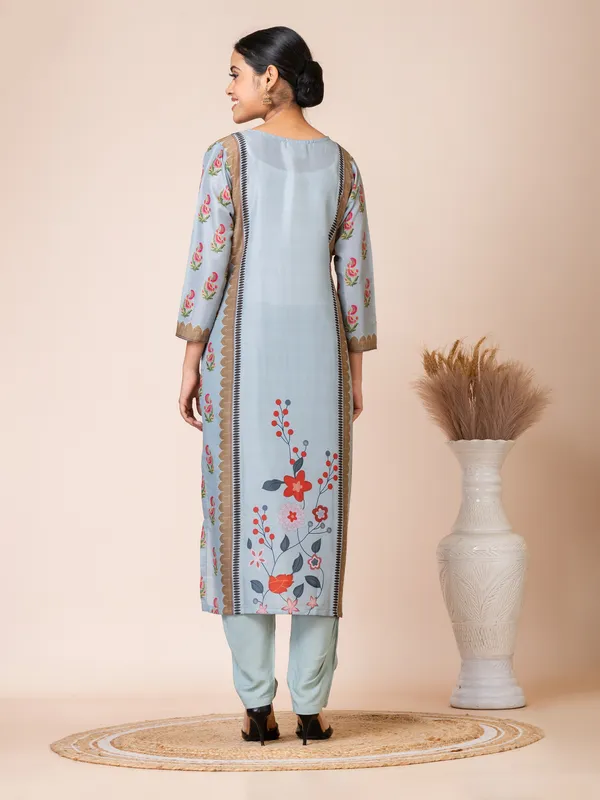 Blue_Muslin_Printed_Kurta_Set_For_Women