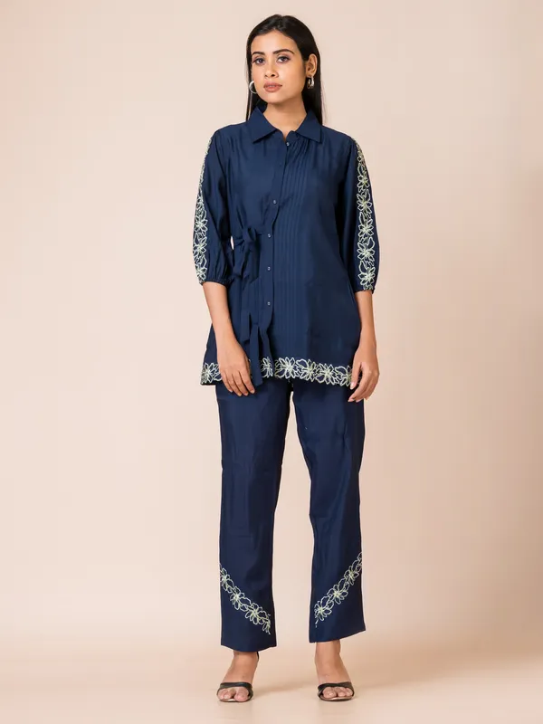 Blue_Silk_Embroidered_Co-Ord_Set_For_Women