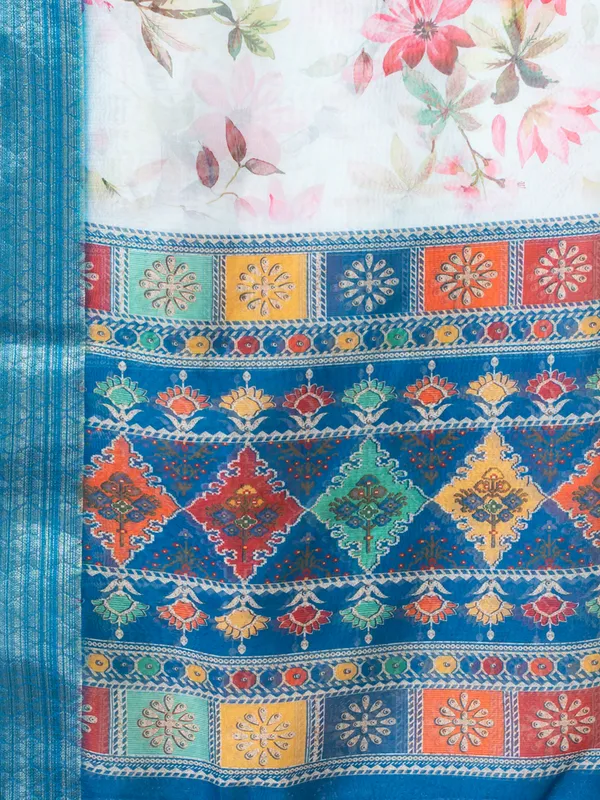 Blue_Silk_Embroidered_Kurta_Set_For_Women