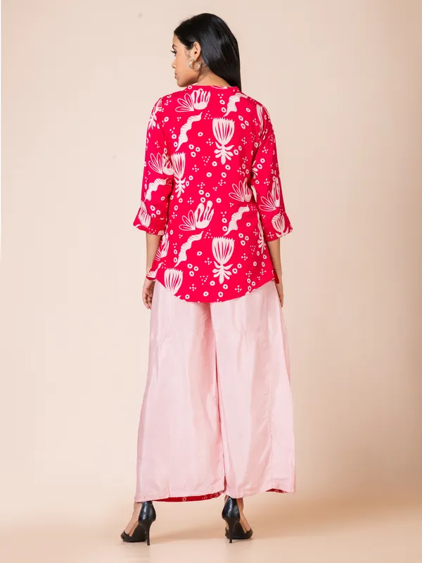 Fuchsia_Muslim_Printed_Co-Ord_Set_For_Women