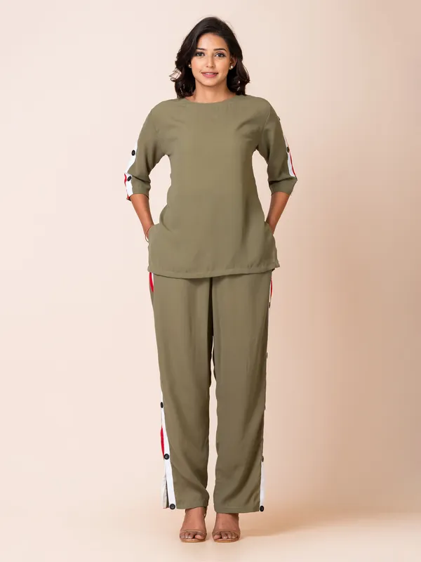 Green_Twill_Solid_Co-Ord_Set_For_Women