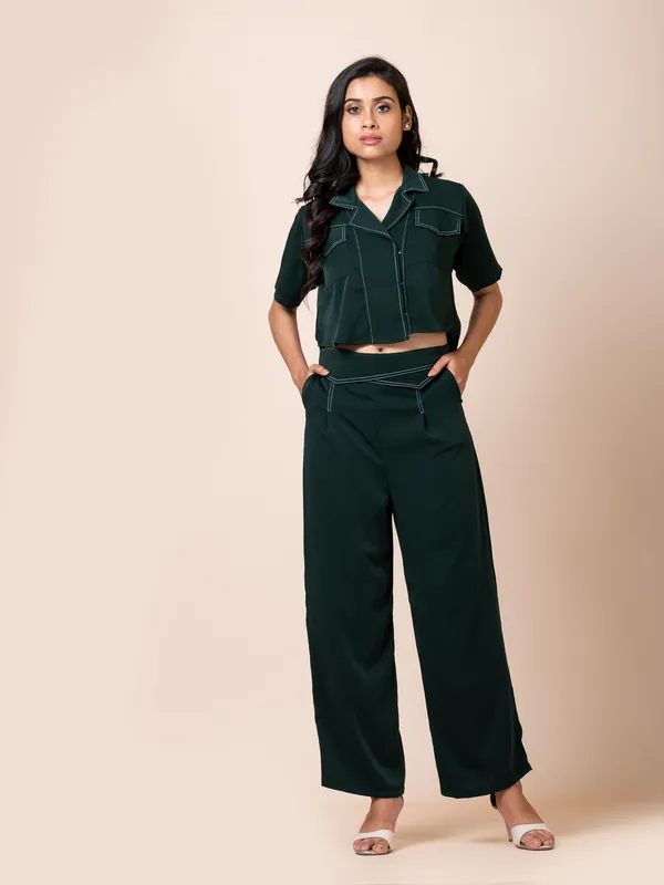 Green_Twill_Solid_Co-Ord_Set_For_Women