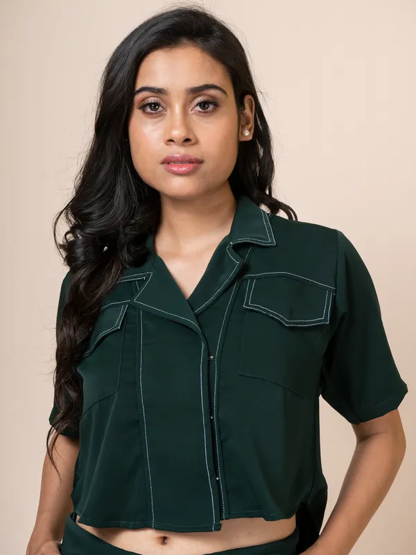 Green_Twill_Solid_Co-Ord_Set_For_Women