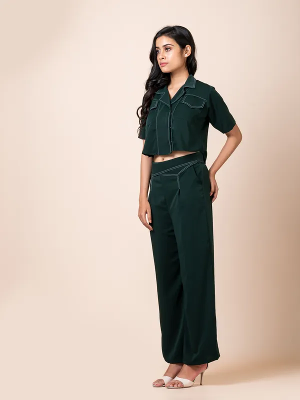 Green_Twill_Solid_Co-Ord_Set_For_Women