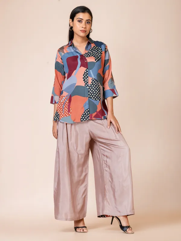 Multicolour_Muslin_Printed_Co-Ord_Set_For_Women