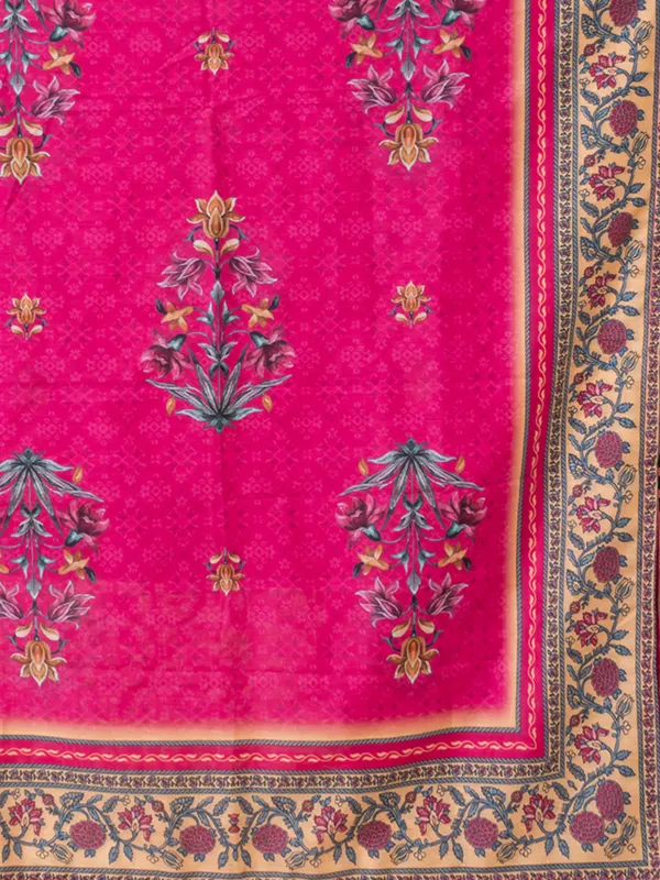 Magenta_Muslin_Printed_Kurta_Set_For_Women