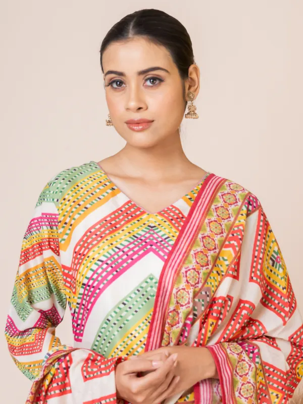 Multicolor_Muslin_Printed_Kurta_Set_For_Women