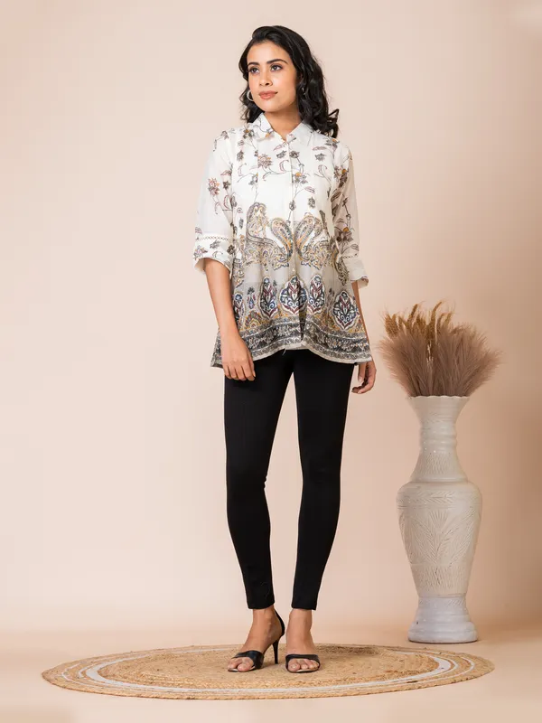 Off-White_Cotton_Printed_Top_For_Women