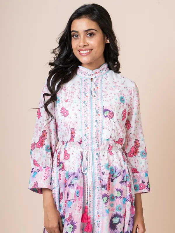 White_Cotton_Printed_Dress_For_Women