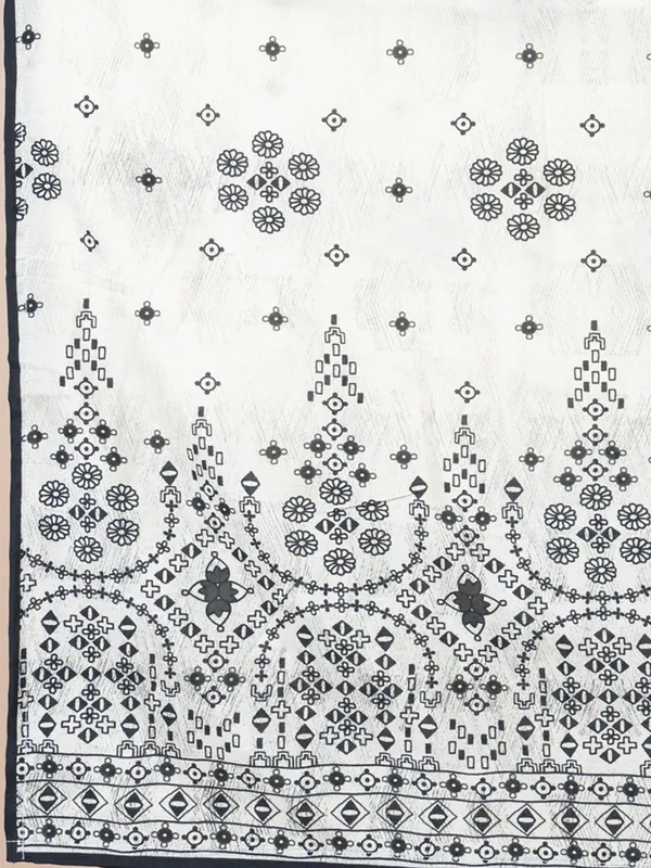 White_Muslin_Printed_Kurta_Set_For_Women
