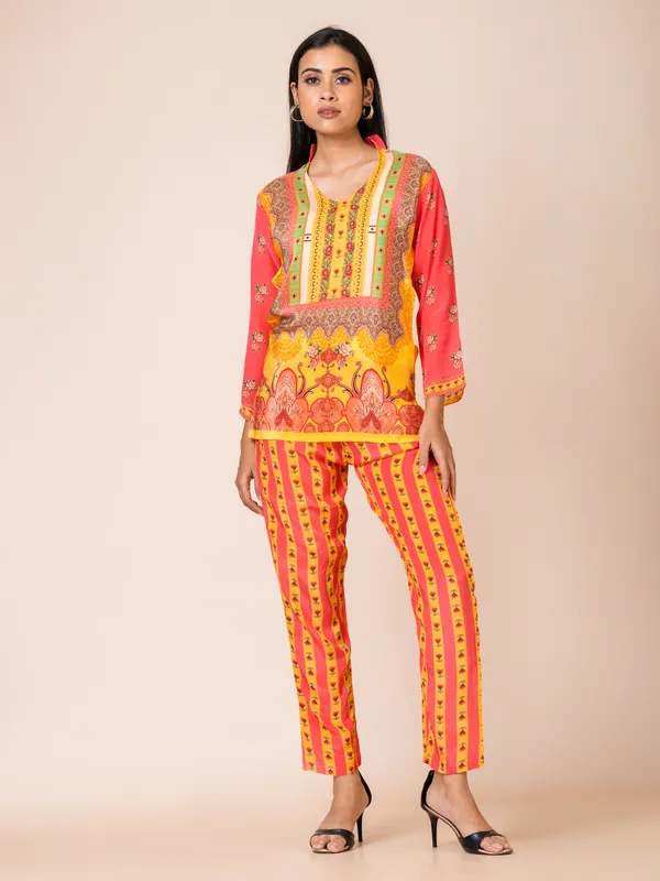 Yellow_Crepe_Printed_Co-Ord_Set_For_Women